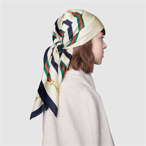 gucci silk hair scarf